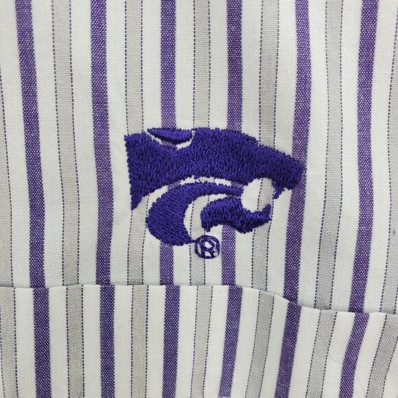 M KSTATE WILDCATS KANSAS EMBROIDERED LONG SLEEVE men's SHIRT medium - Picture 10 of 15